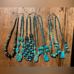 Jay King turquoise and sterling silver necklaces